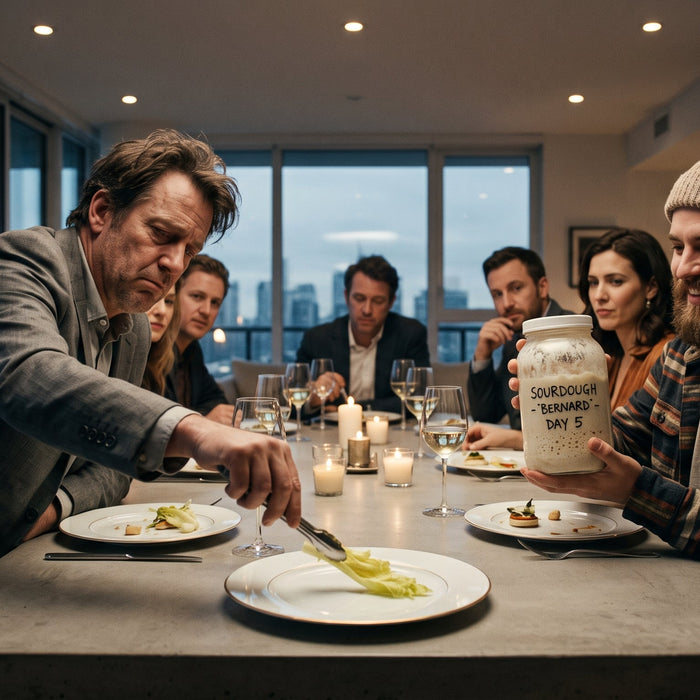 💥 Sauerteig "Günther" und das Diät-Tribunal: Warum wir 2026 niemanden mehr zum Essen einladen (und wie wir uns den echten Herd zurückerobern)