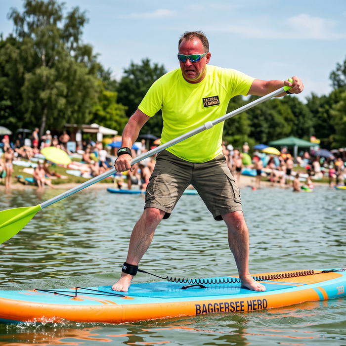 Die schwimmende Straßensperre: Warum wir unsere Seen vor den Stehpaddlern retten müssen