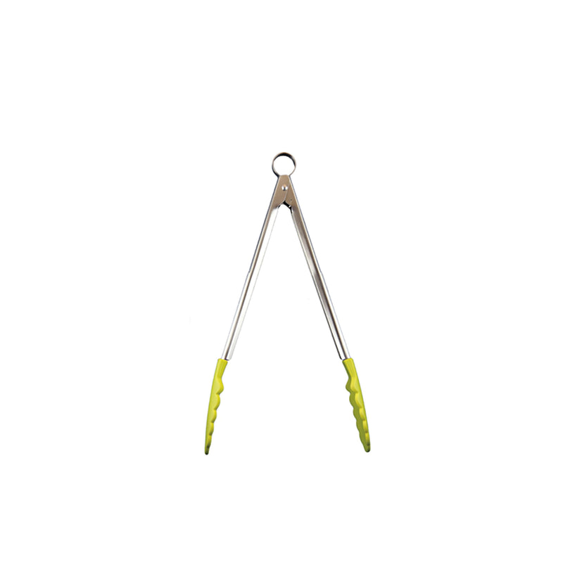 Koch- und Servierzange grün, Länge: 24 cm