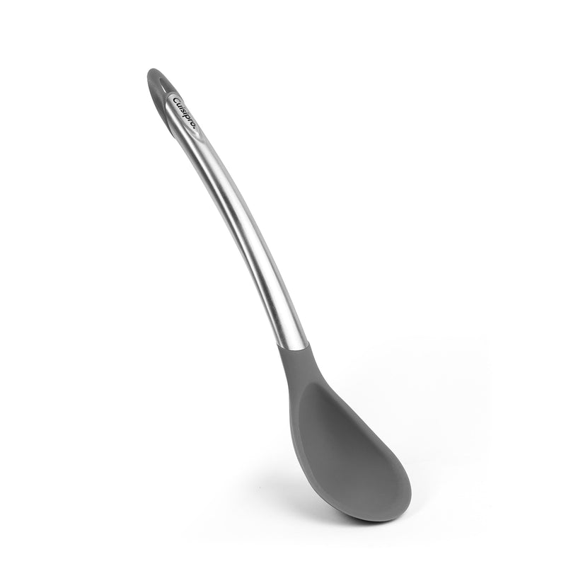 Elegance - Kochlöffel aus satiniertem Edelstahl, grau, 30,5 cm