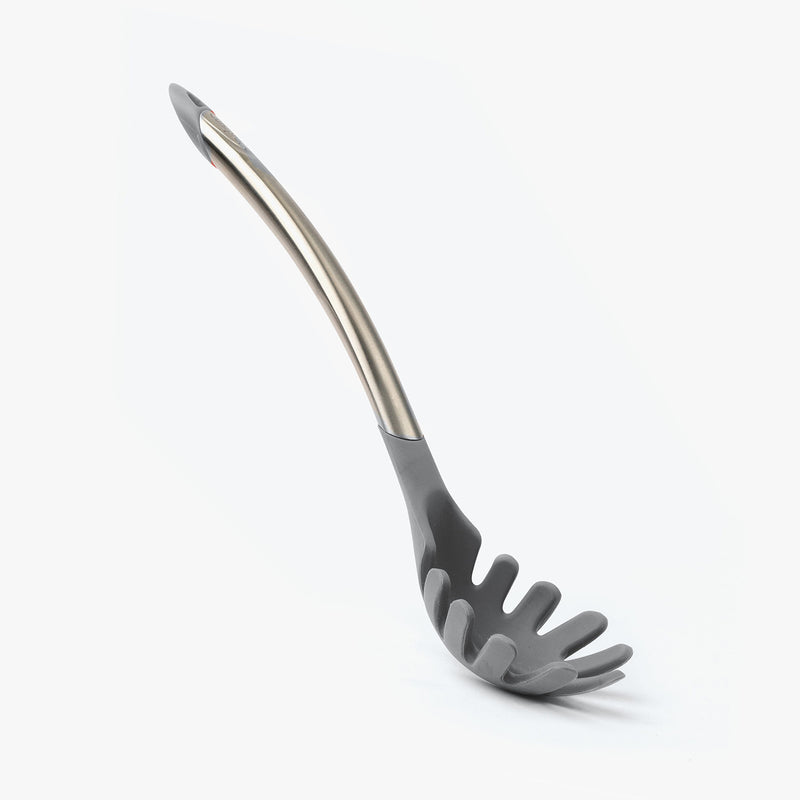 Elegance - Spaghetti-Heber aus satiniertem Edelstahl, grau, 31 cm
