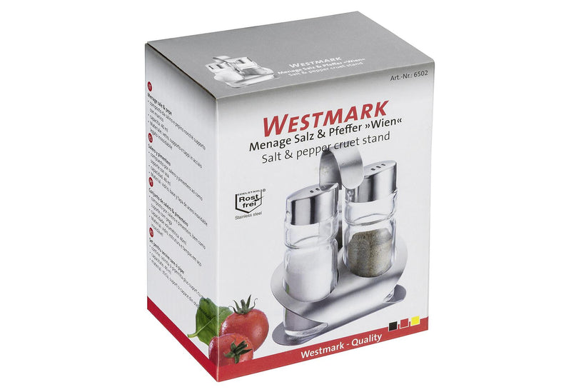 WESTMARK Menage Wien Glas/Edelstahl je 40 ml 2teilig