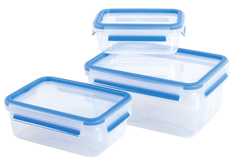EMSA Clip & Close 3er Set blau