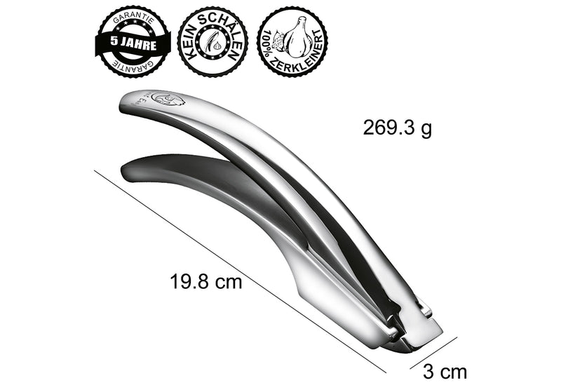 GOURMET EASY Knoblauchpresse Edelstahl fein