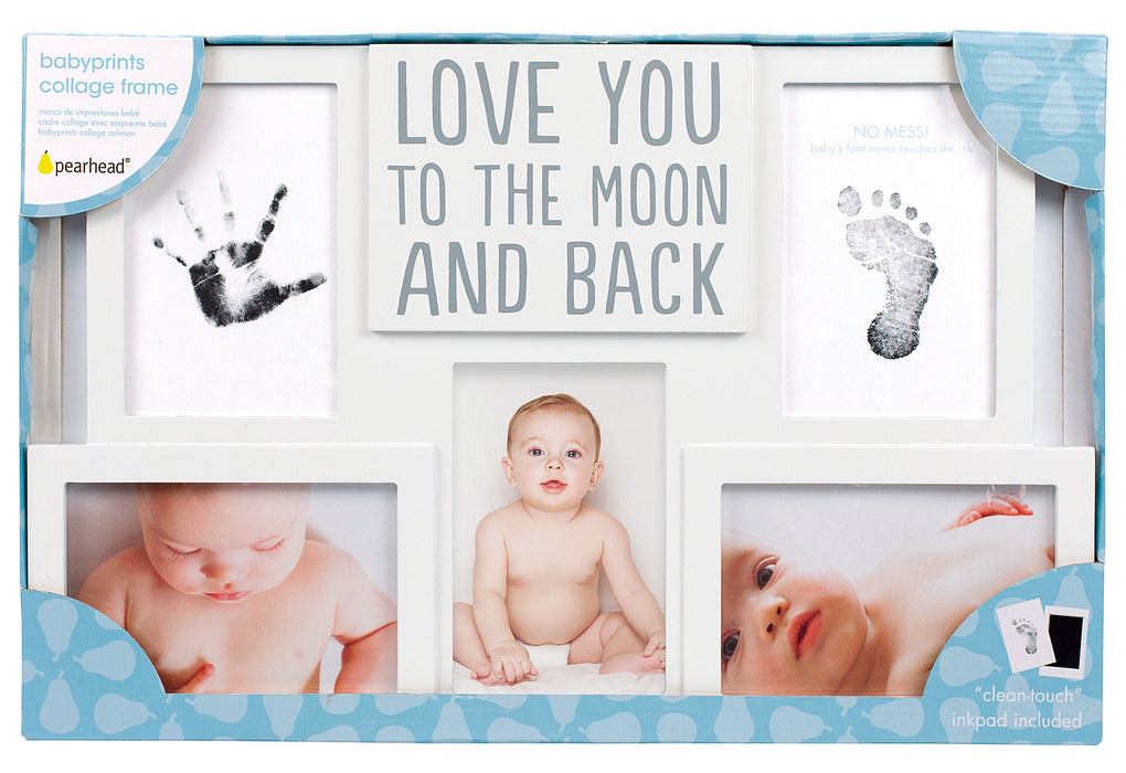 PEARHEAD Babyprints Collage Rahmen Love You to the Moon and Back