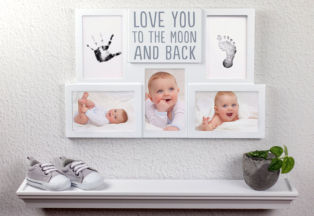 PEARHEAD Babyprints Collage Rahmen Love You to the Moon and Back