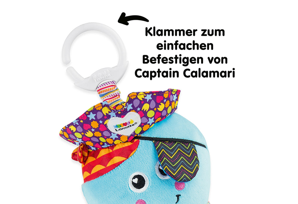 LAMAZE Clip & Go Captain Calamari, die Piratenkrake