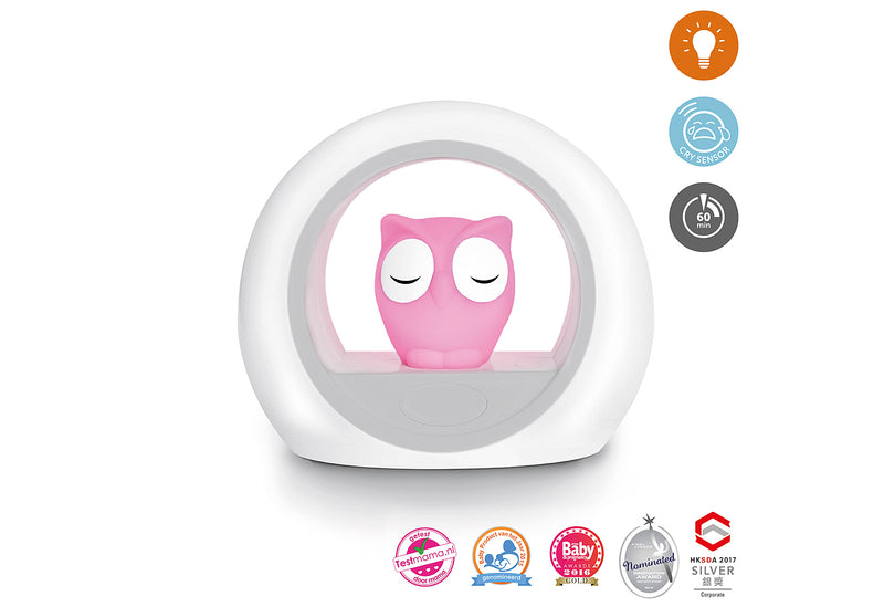 ZAZU Nachtlicht Lou die Eule weiß/grau