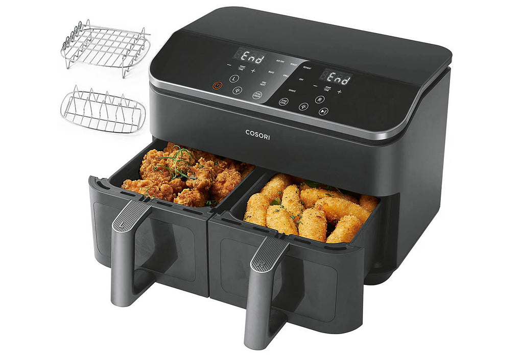 COSORI Heißluftfritteuse Dual Basket CAF-R901-AEU 8,5l schwarz