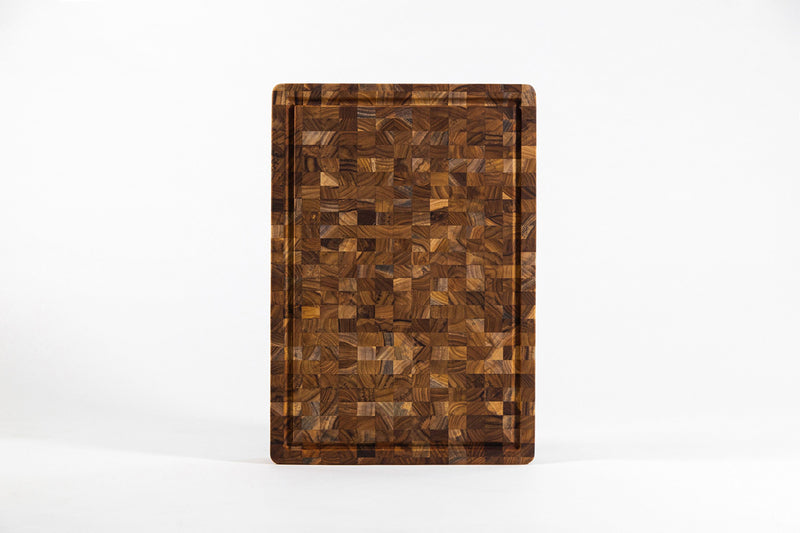 Butcher Block mit Saftrinne, extra Dick