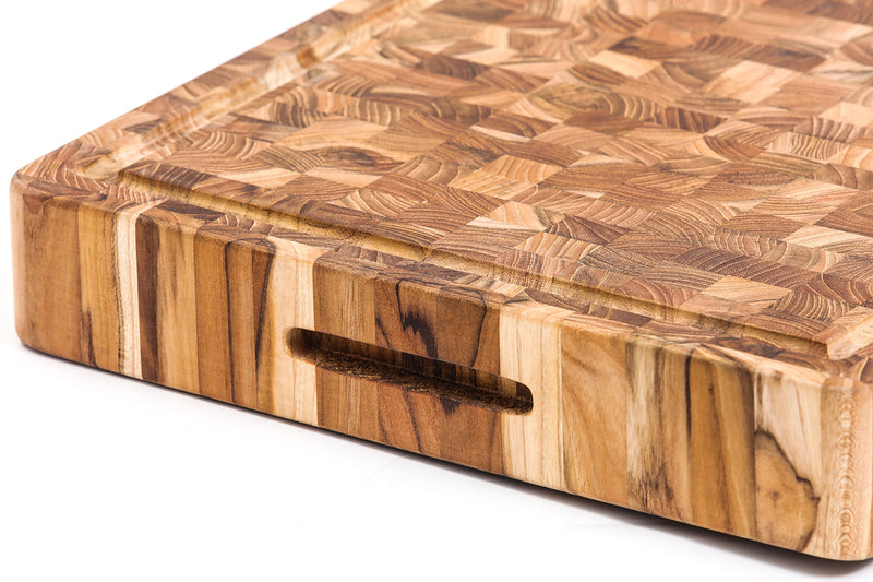 Butcher Block mit Saftrinne, extra Dick