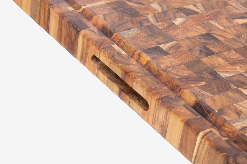 Butcher Block mit Saftrinne, L