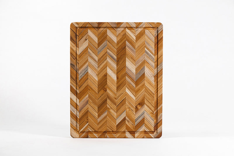 Herringbone Schneidebrett Extradick (L)