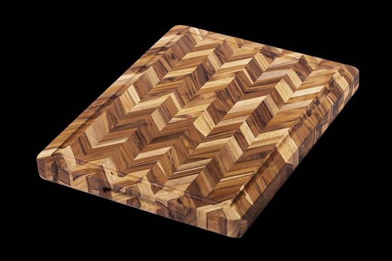 Herringbone Schneidebrett Extradick (L)