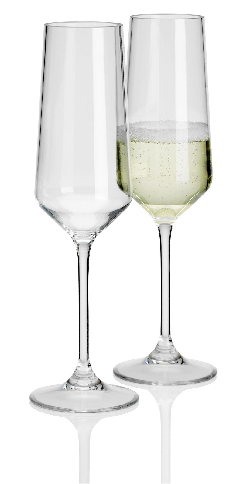 FLAMEFIELD Sektglas Kunststoff 2er Set