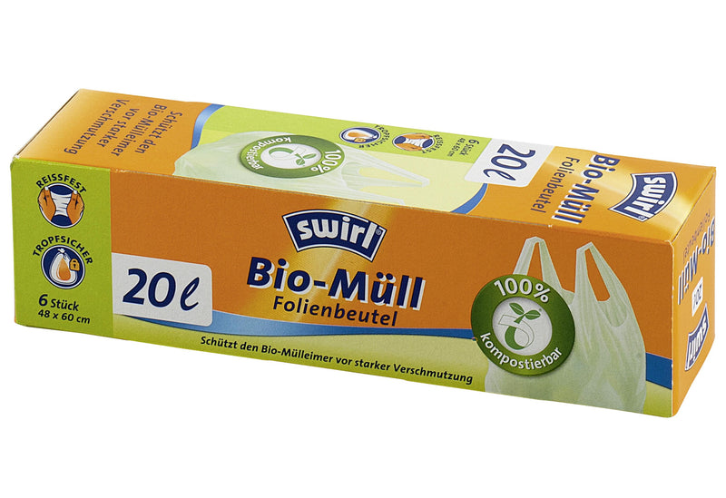 SWIRL Bio-Müllbeutel 48x60cm 20l Rolle mit 6 Stück