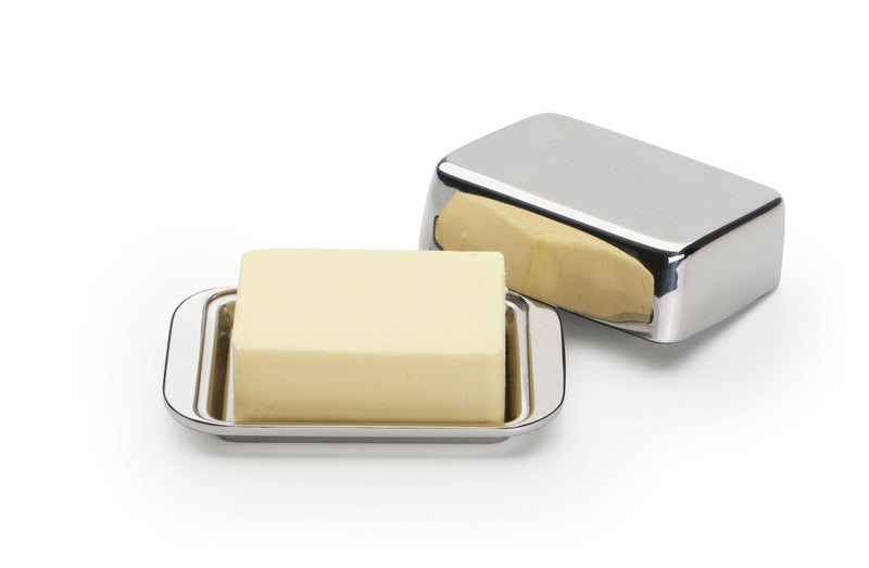 WEIS Butterdose 1/2 Pfund für 250g doppelwandig Edelstahl