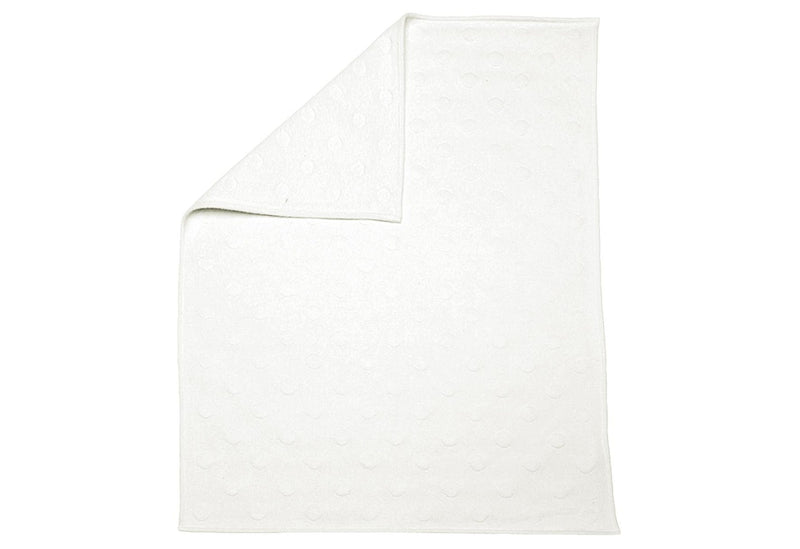 FUSSENEGGER Babydecke Riga Punkte 70x90cm weiß