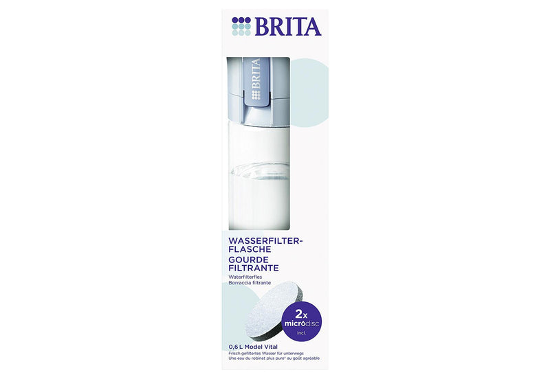 BRITA Wasserfilter-Flasche Vital lightblue inkl. 2 MicroDisc