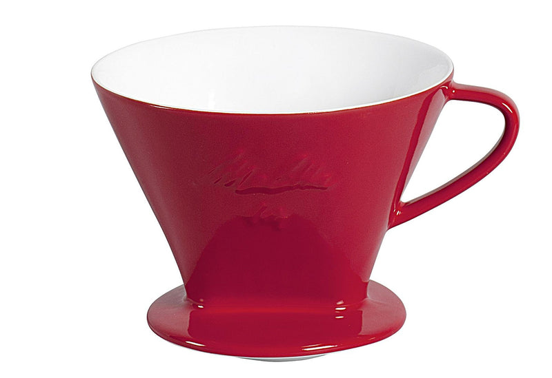 FRIESLAND Kaffeefilter Porzellan Größe 1x4 1-Loch rot