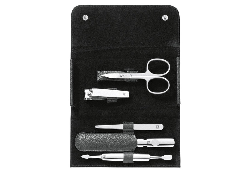 ZWILLING BEAUTY Maniküre-Etui Classic Inox 5tlg. Leder schwarz