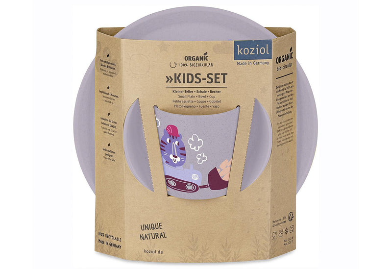 KOZIOL Kindergeschirr Trucks 3teilig