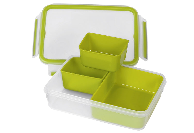 EMSA Clip & Go Snack rechteckig mit Einsätzen 1,2l