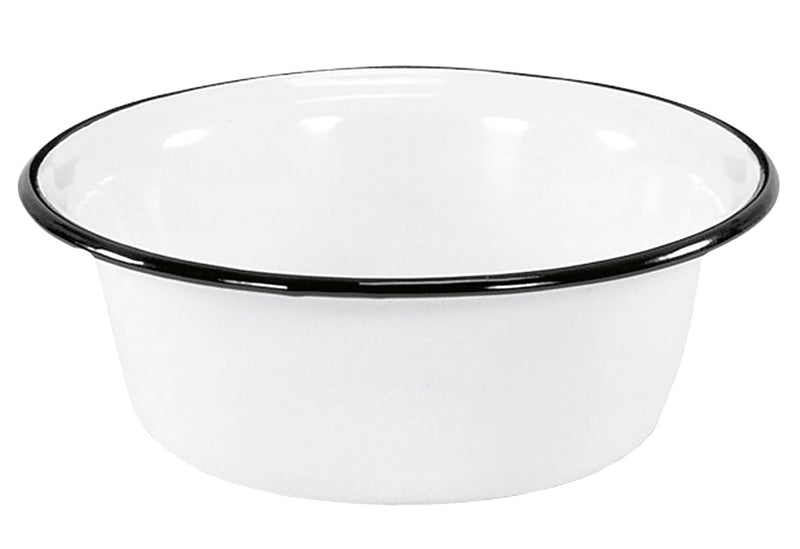 KARL KRÜGER Schüssel Ø16cm weiß emailliert