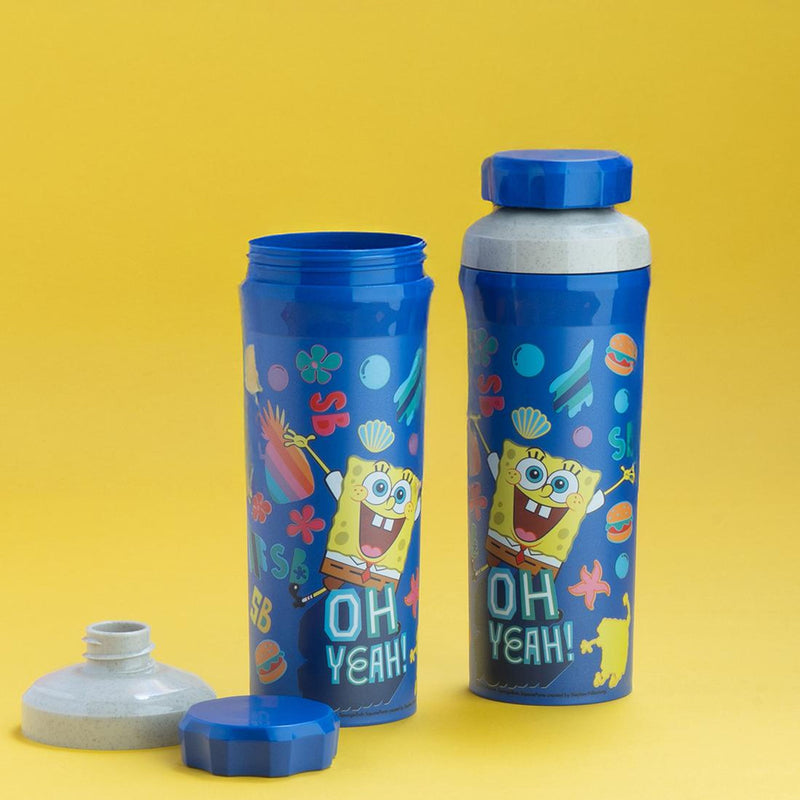 KOZIOL Trinkflasche Olli Sponge Bob Squarepants 500ml blau
