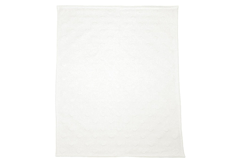 FUSSENEGGER Babydecke Riga Punkte 70x90cm weiß
