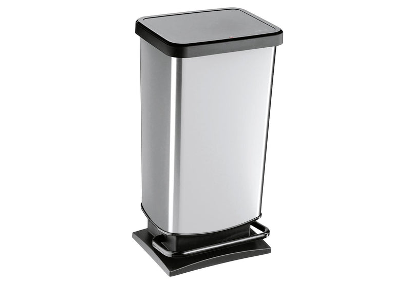 ROTHO Treteimer Paso 40l 35,3x29,5x67,6cm silber