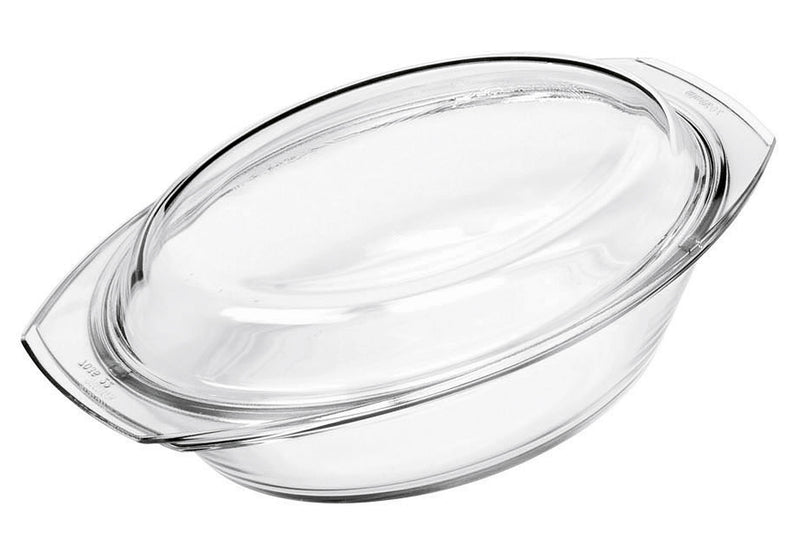 SIMAX Schüssel oval mit flachem Deckel 2,4 l 32x20cm