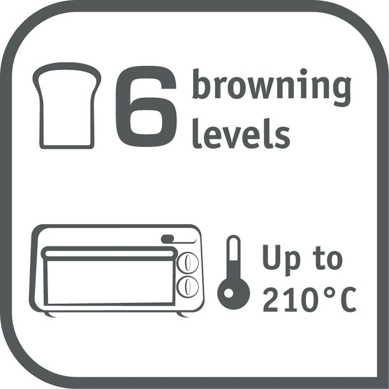 TEFAL TL6008 2in1 Toaster und Miniofen  1300W schwarz/Alu matt