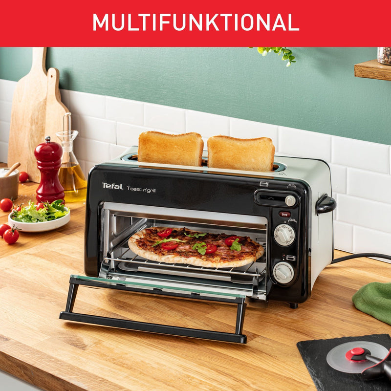 TEFAL TL6008 2in1 Toaster und Miniofen  1300W schwarz/Alu matt