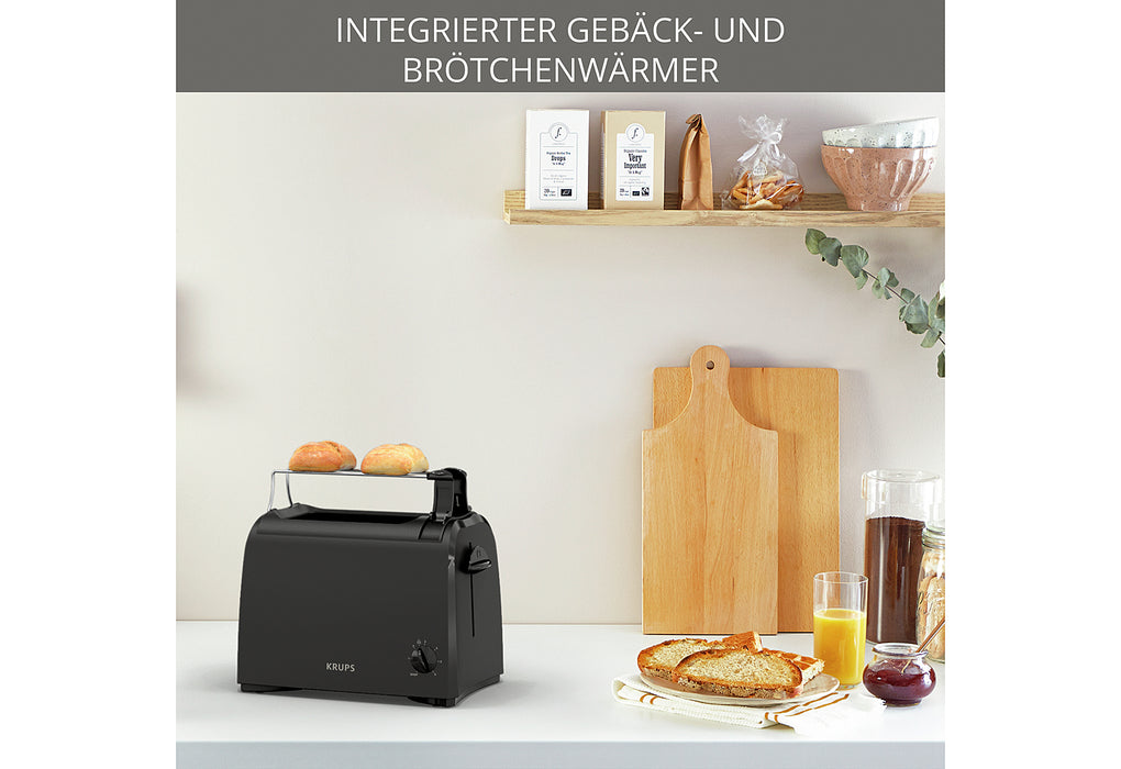 KRUPS Toaster KH 1518 700 W schwarz