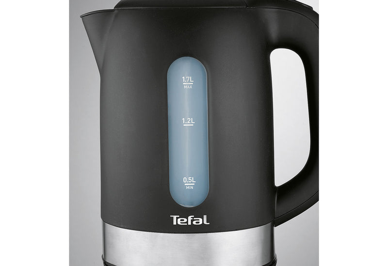 TEFAL Wasserkocher KO 3308 1,7 l 2400 Watt schwarz/Edelstahl
