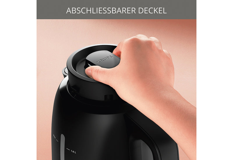 KRUPS Wasserkocher BW 2448  2200 W schwarz