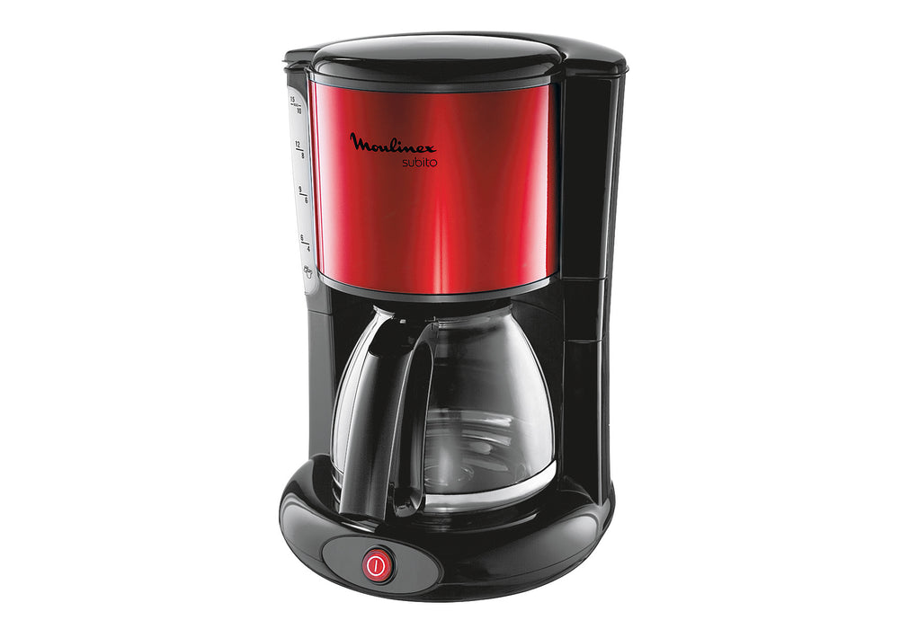 MOULINEX Kaffeeautomat FG 360 D 1000 Watt metallic-rot/schwarz