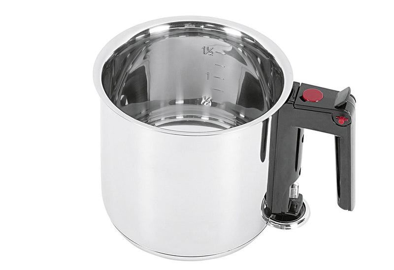 M & K Simmertopf mit Sichtfenster 1,5 l Ø16cm Edelstahl