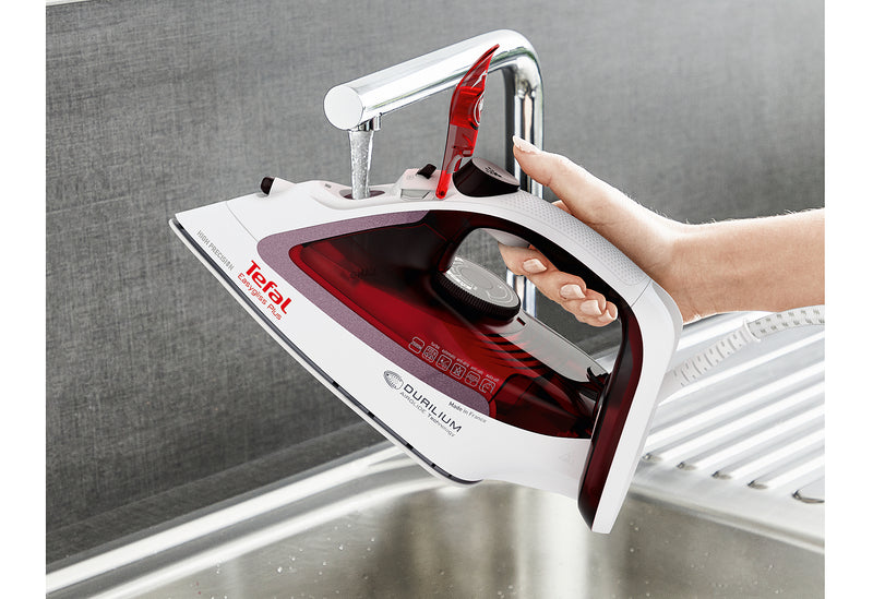 TEFAL Dampfbügeleisen FV5714 EasyGlis 2400W bordeaux/weiß