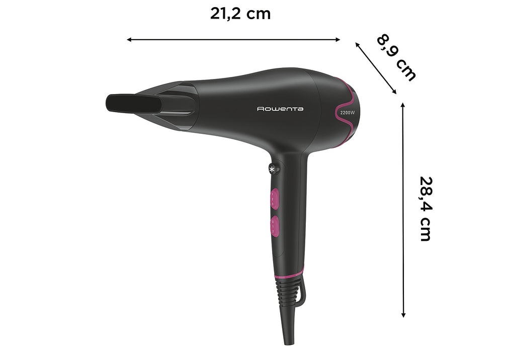 ROWENTA Haartrockner CV5713 Motion Dry 2200Watt schwarz/pink