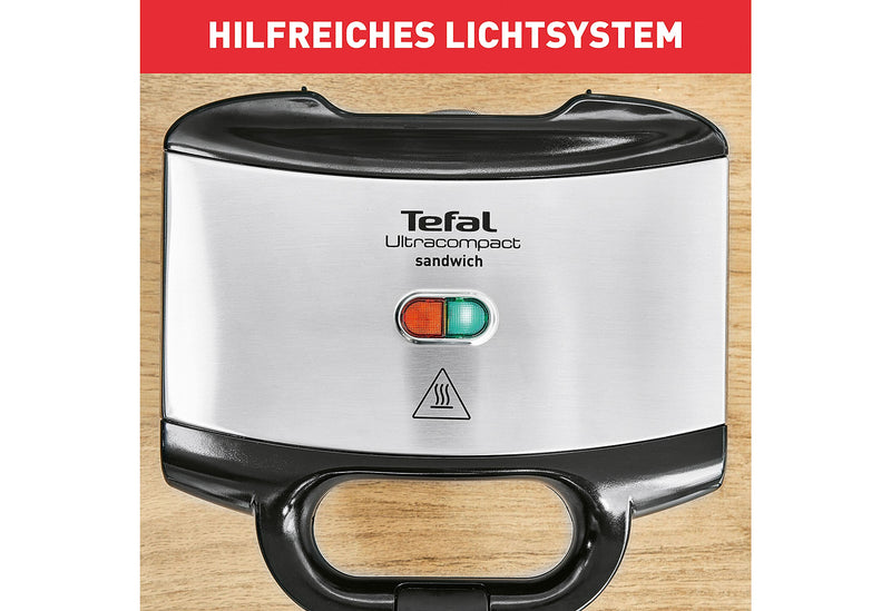 TEFAL Sandwichmaker SM 1552 2 antihaftbeschichtete Toastplatten 700 Watt