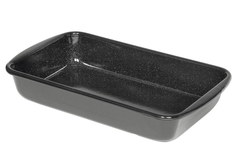 RIESS Vierkantpfanne Profi 32x19x5,5cm schwarz emailliert