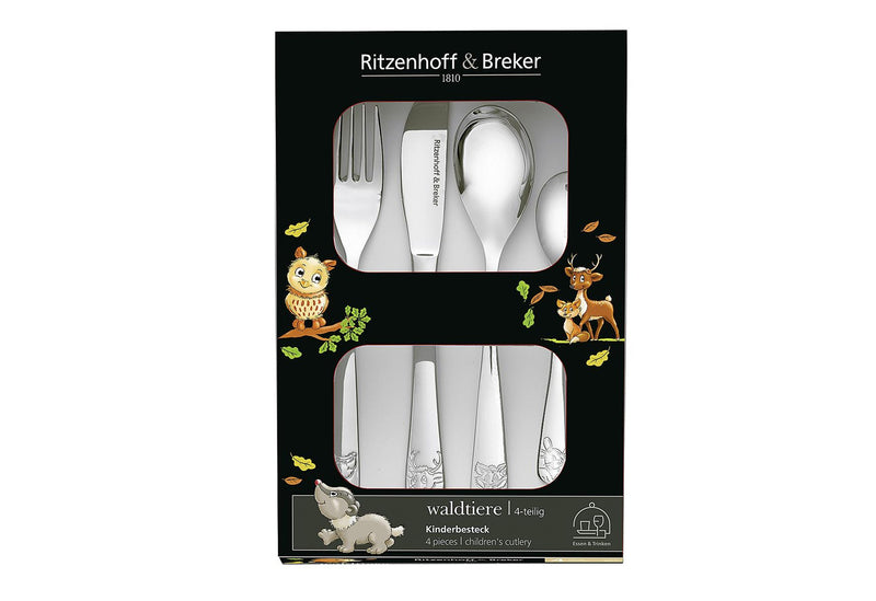 RITZENHOFF & BREKER Kinderbesteck Waldtiere 18/10 4teilig