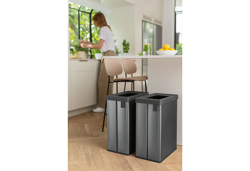 CURVER Abfalleimer Verto bin receycle 54l perlgrau