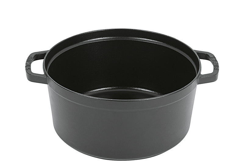 STAUB Cocotte Bräter new Classic Gusseisen 6,7 l Ø28cm schwarz