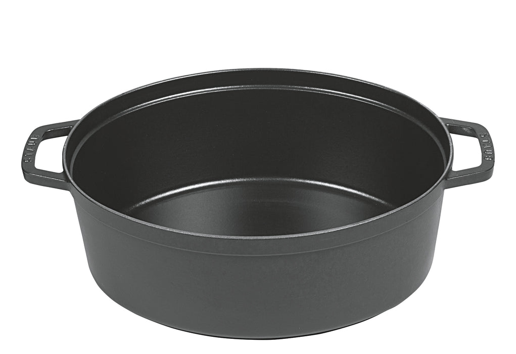 STAUB Cocotte Schmortopf oval new Classic Gusseisen 6,7 l 33cm schwarz