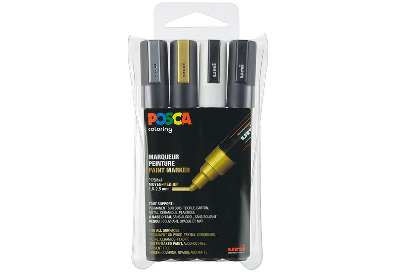 UNIBALL Marker POSCA PC-5M 4er Set