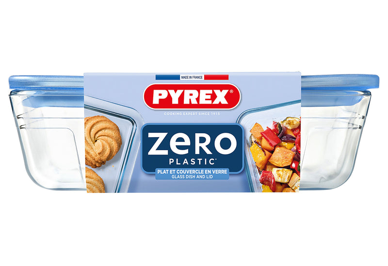 PYREX Zero Plastic Frischhaltedose mit Deckel 1,5l 22x17x6cm