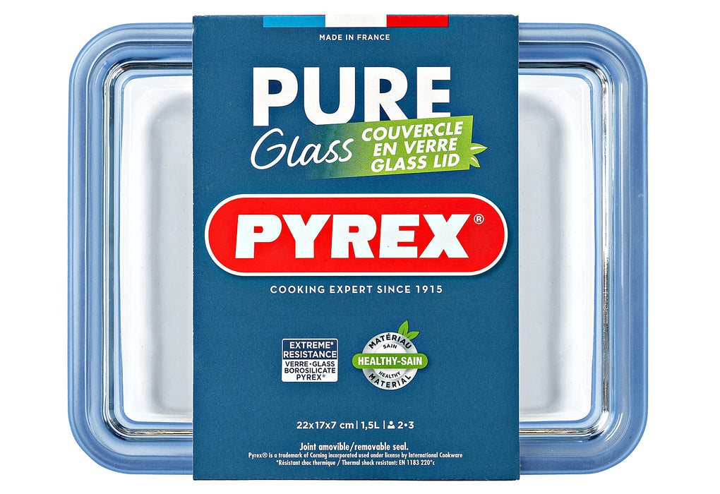 PYREX Zero Plastic Frischhaltedose mit Deckel 1,5l 22x17x6cm